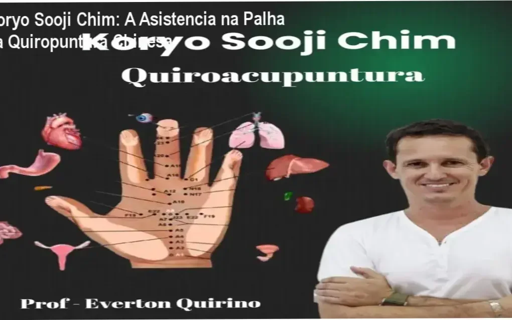 Manô de Quiropuntura Koryo Sooji Chim com marcação de pontos energéticos e bastidores do curso online por Everton Quirino