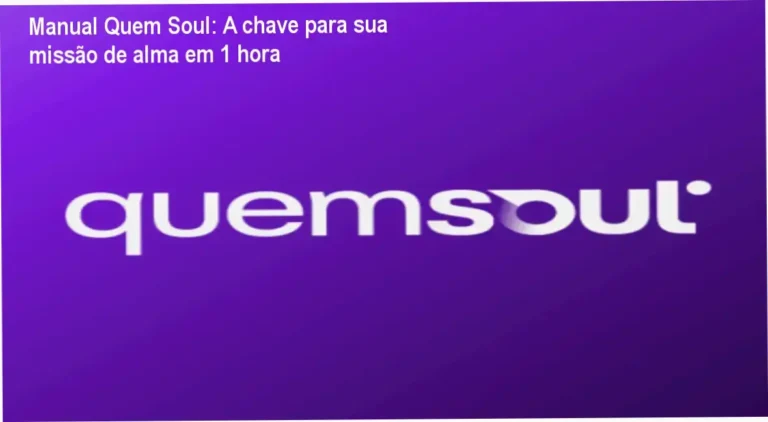 Manual Quem Soul revelando sua missão de alma com tecnologia avançada