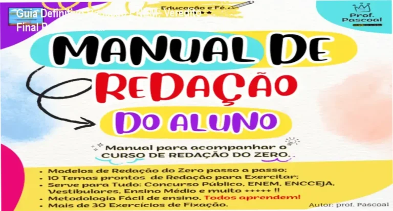 Manual de Redação do Aluno por Prof. Pascoal: Bastidores, funcionamento e visão interna