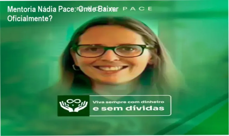 Imagem mostrando a página oficial de download da Mentoria Nádia Pace