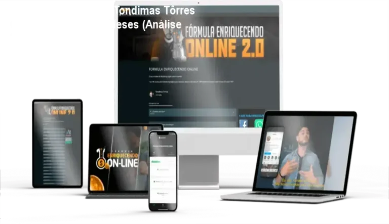 Fórmula Enriquecendo Online com detalhes do Método T.O.M e desempenho digital de Tondimas Tôrres