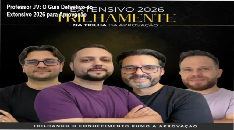Na trilha da Aprovação - Extensivo 2026 do Professor JV: detalhes do método focado em vestibulares paranaenses