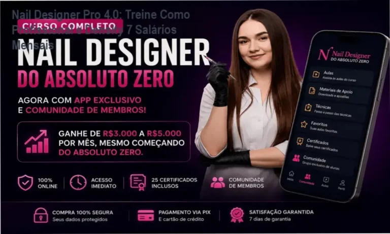 Nail Designer Pro 4.0 - Bastidores da academia digital que transforma mulheres em empresárias de unhas