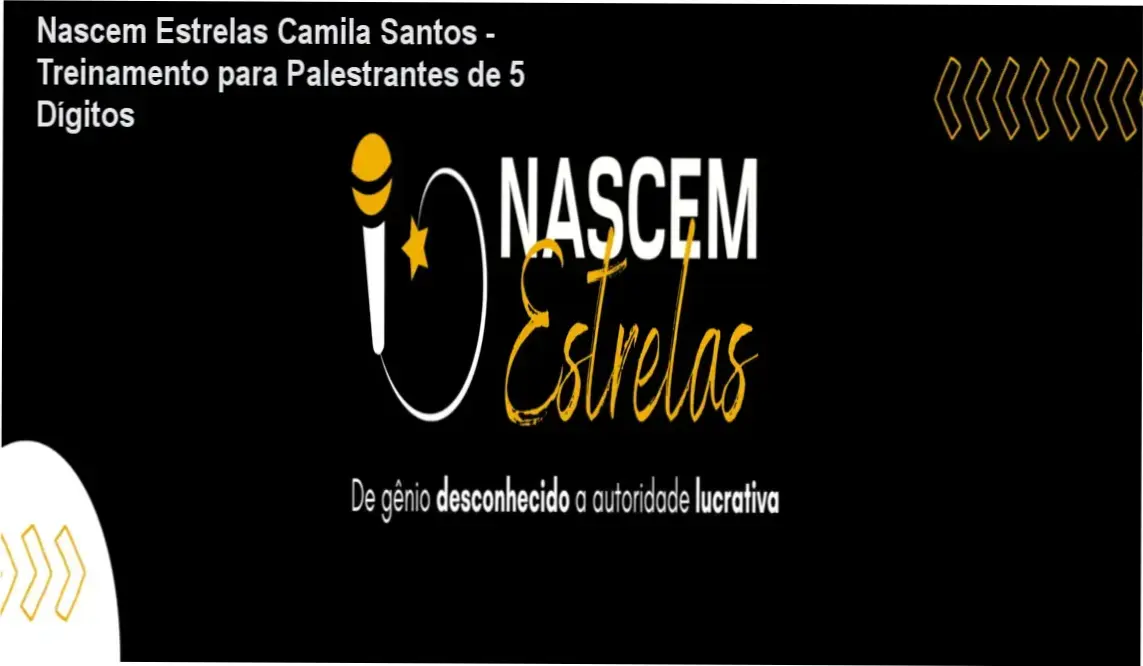 Camila Santos, TEDx Speaker, explicando como criar palestras de impacto e fechar contratos corporativos no curso Nascem Estrelas