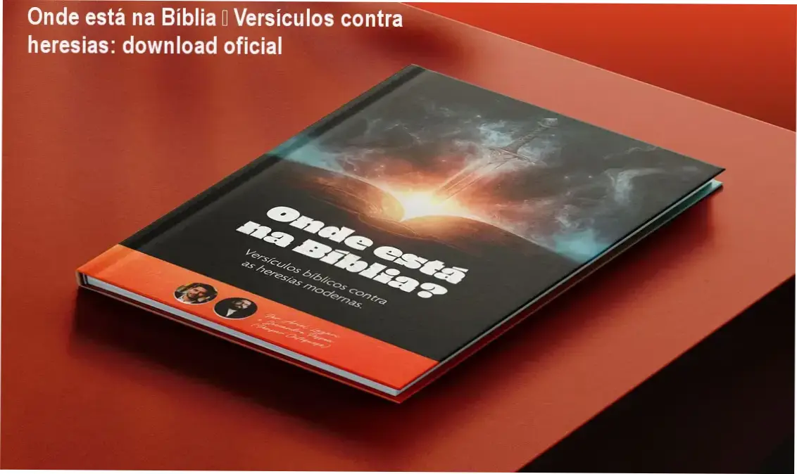 Capa do eBook Onde está na Bíblia mostrando versículos bíblicos contra heresias