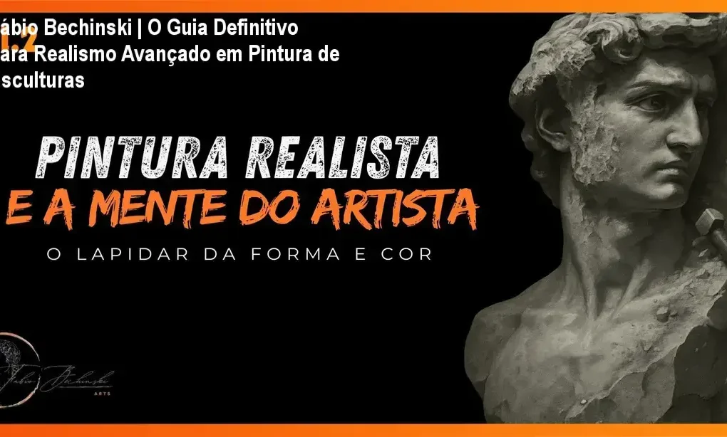 Visualizações internas do curso Pintura Realista Volume 2, incluindo detalhes de técnica avançada e Erfahrungen do autor Fábio Bechinski.