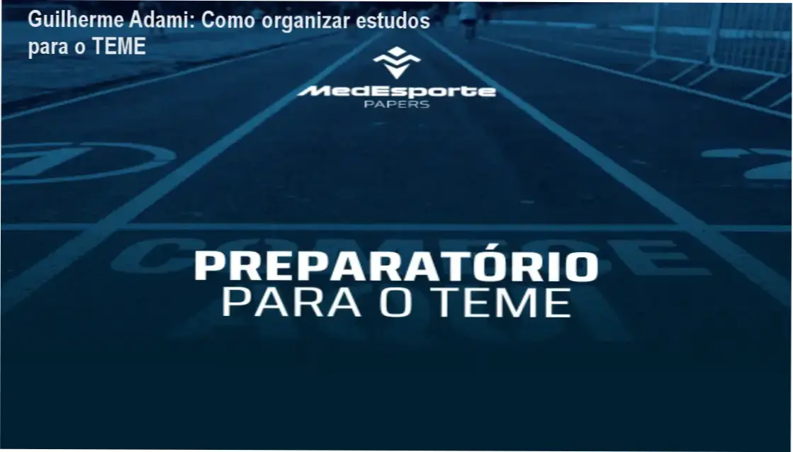 Preparatório para o TEME Guilherme Alfonso Vieira Adami bastidores e funcionamento interno