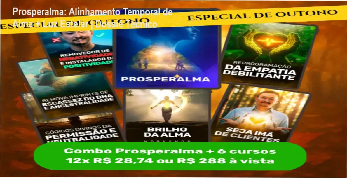 Prosperalma - Alinhamento Temporal de Alma com Luz Estelar: técnica que conecta espiritualidade e materiais resultados financeiros