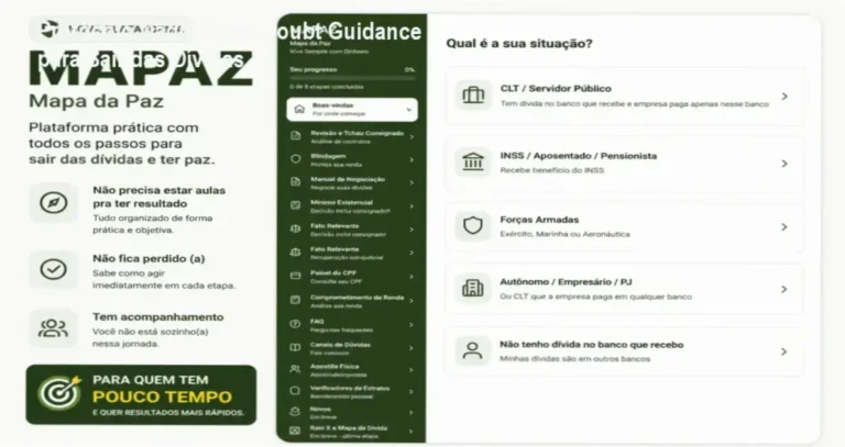 Protocolo Nadia Pace com Nádio IA divulgando estratégias de débito e renegociação bancária
