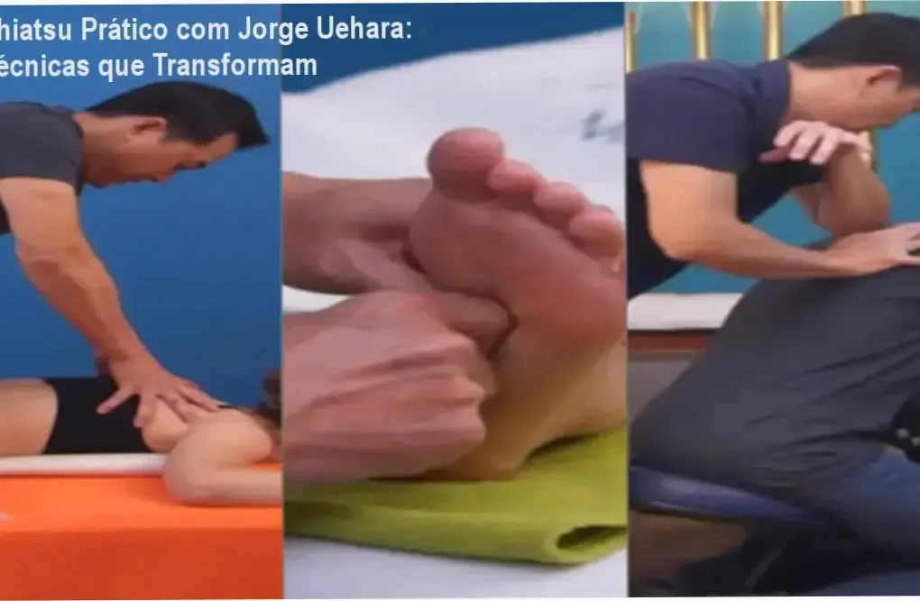 Jorge Uehara ensinando técnicas de Shiatsu prátic as passo a passo