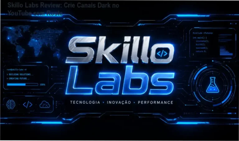 Aluno do Skillo Labs descobrindo estratégias de canais dark no YouTube