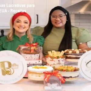 Curso Sobremesas Lucrativas para Brasileiros nos EUA - Receitas Adaptadas