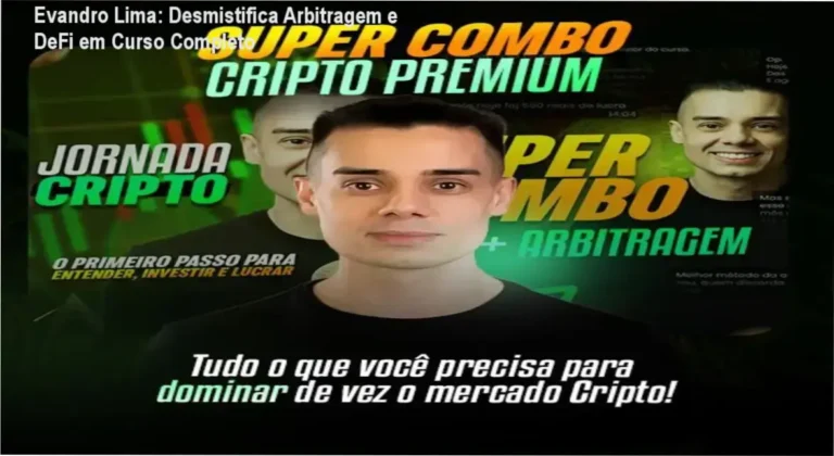 Evandro Azevedo Lima ensinando estratégias práticas de arbitragem e DeFi para geração de renda com criptomoedas