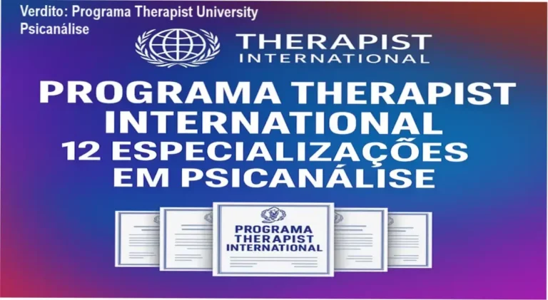 Therapist University Psicanálise - Bastidores do curso online com certificações e materiais bônus