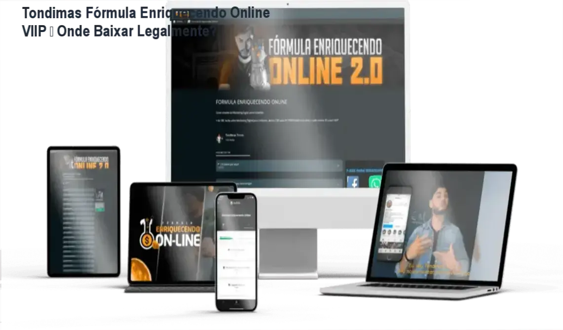 Tondimas Fórmula Enriquecendo Online VIIP – Onde Baixar Legalmente? 1 https://cursoss.com.br/tondimas-formula-enriquecendo-online-viip-onde-baixar-gratis/ Tela do curso Tondimas Fórmula Enriquecendo Online VIIP mostrando a área de download oficial