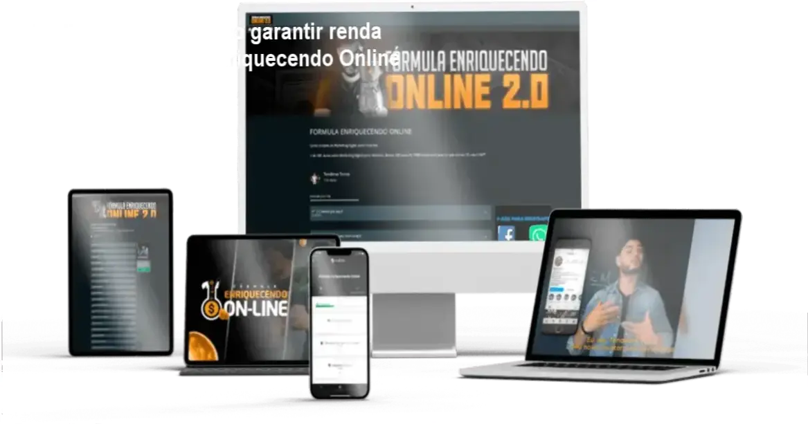 Tondimas Torres apresentando o curso Fórmula Enriquecendo Online VIIP com suporte VIP