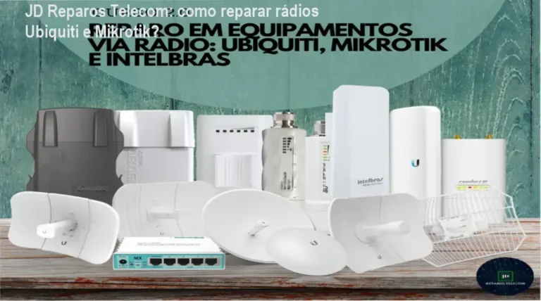 Versão 2.0 Reparo em Equipamentos via Rádio JD Reparos Telecom por dentro da bancada de reparo