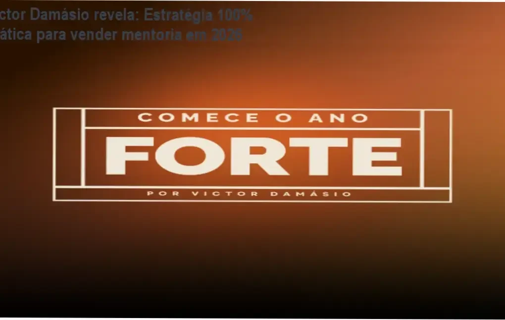 Victor Damásio/Course Comece o Ano Forte 2026 bastidores e visão interna