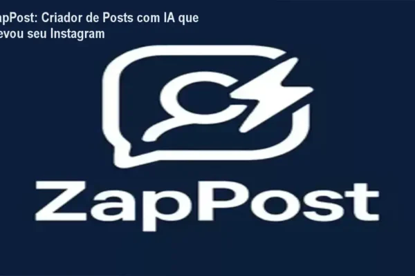 Ferramenta ZapPost com interface de IA gerando conteúdos para Instagram em tempo real