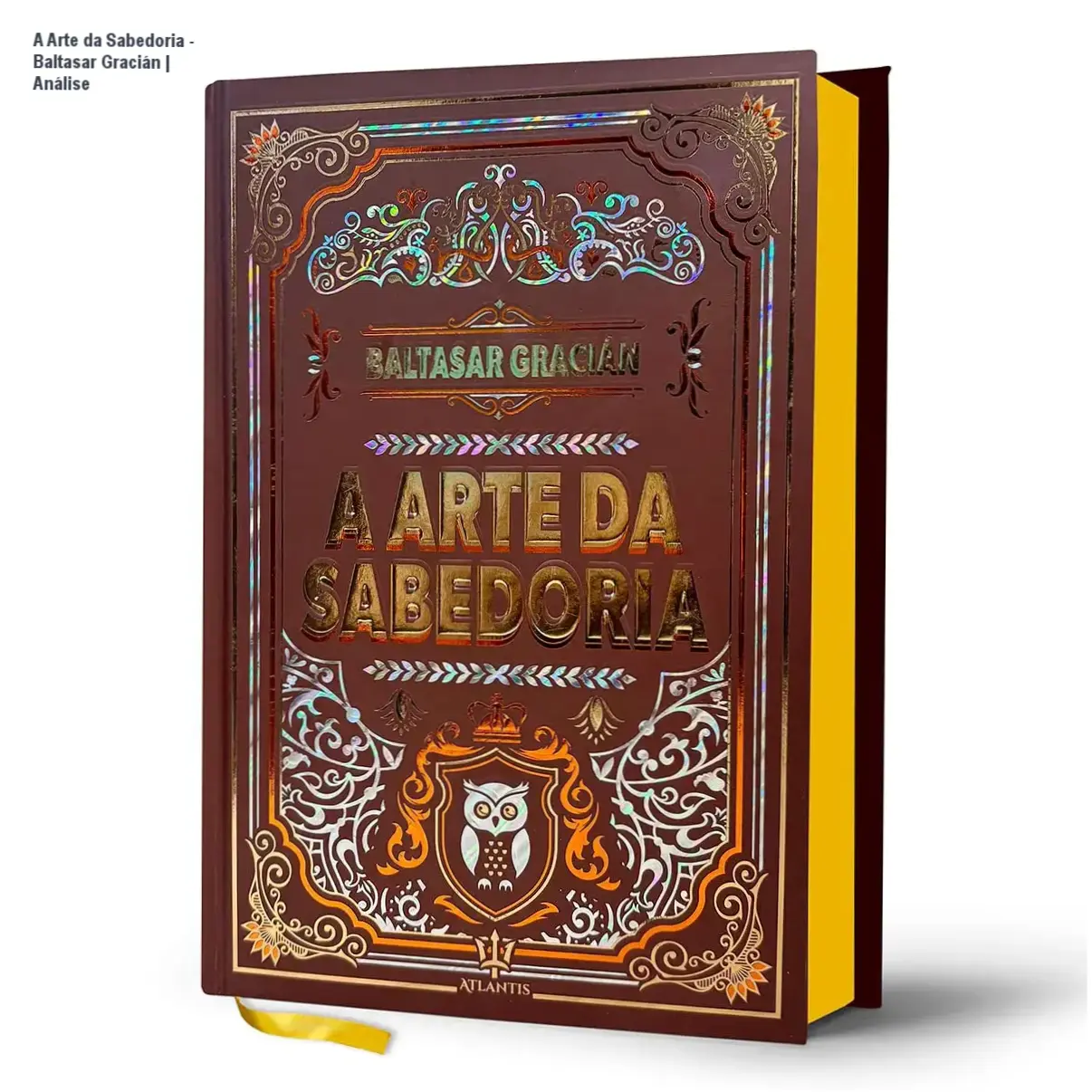 A Arte da Sabedoria - Baltasar Gracián | Análise 3 https://cursoss.com.br/o-fim-chega-para-todos-evelyn-clarke-analise-2/ Capa da edição luxo capa dura do ebook A Arte da Sabedoria de Baltasar Gracián