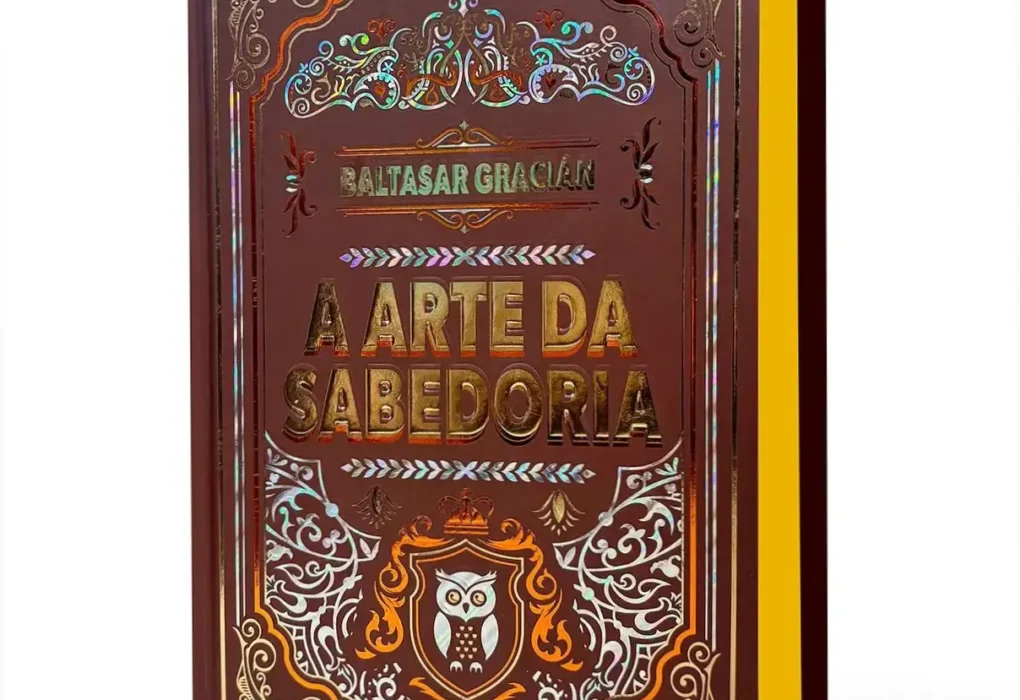 Livro A Arte da Sabedoria de Baltasar Gracián em edição de luxo capa dura
