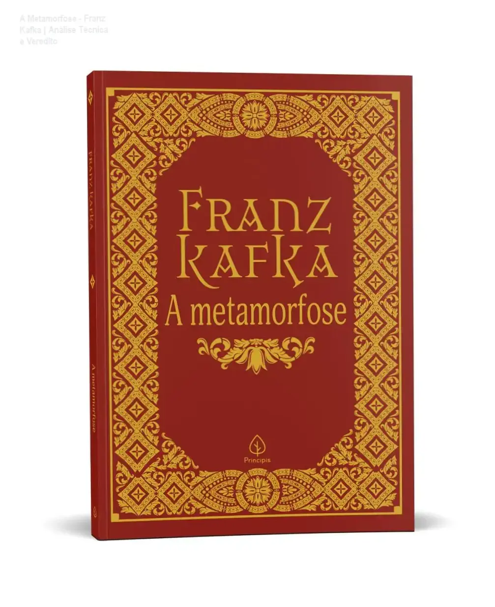 Capa do livro A Metamorfose de Franz Kafka destacando a temática existencial