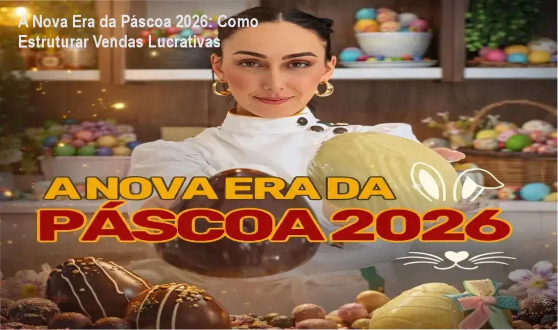 Ovos de Páscoa profissionais produzidos com a metodologia A Nova Era da Páscoa 2026 de Marrara Bortoloti