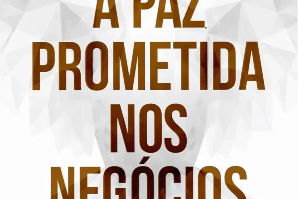 Capa do eBook A Paz Prometida nos Negócios de Mituru Mori sobre fé e gestão