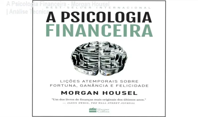 Capa do ebook A Psicologia Financeira de Morgan Housel sobre comportamento e dinheiro