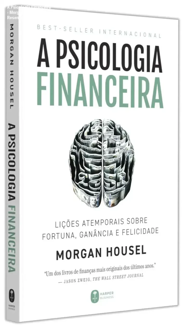 Capa do livro A Psicologia Financeira de Morgan Housel em destaque