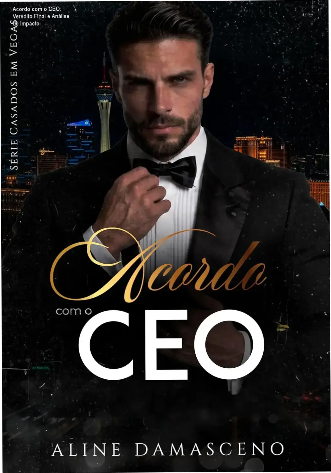Capa do livro Acordo com o CEO de Aline Damasceno representando a tensão entre CEO e secretária