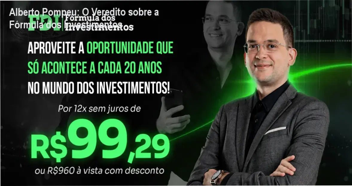 Alberto Pompeu e bastidores do curso Fórmula dos Investimentos
