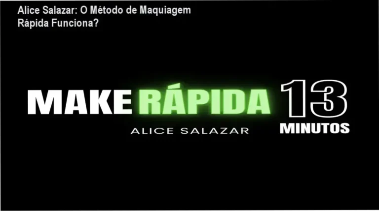 Bastidores e detalhes do curso Make Rápida em 13 Minutos de Alice Salazar