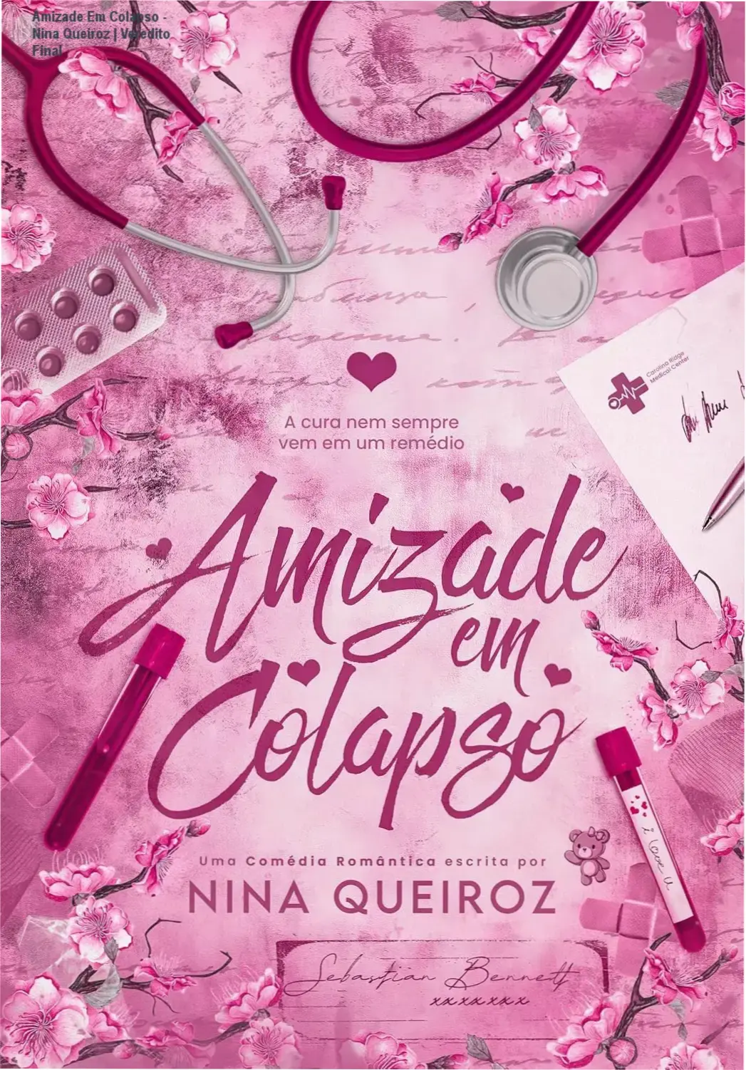 Capa do ebook Amizade Em Colapso de Nina Queiroz em dispositivo Kindle