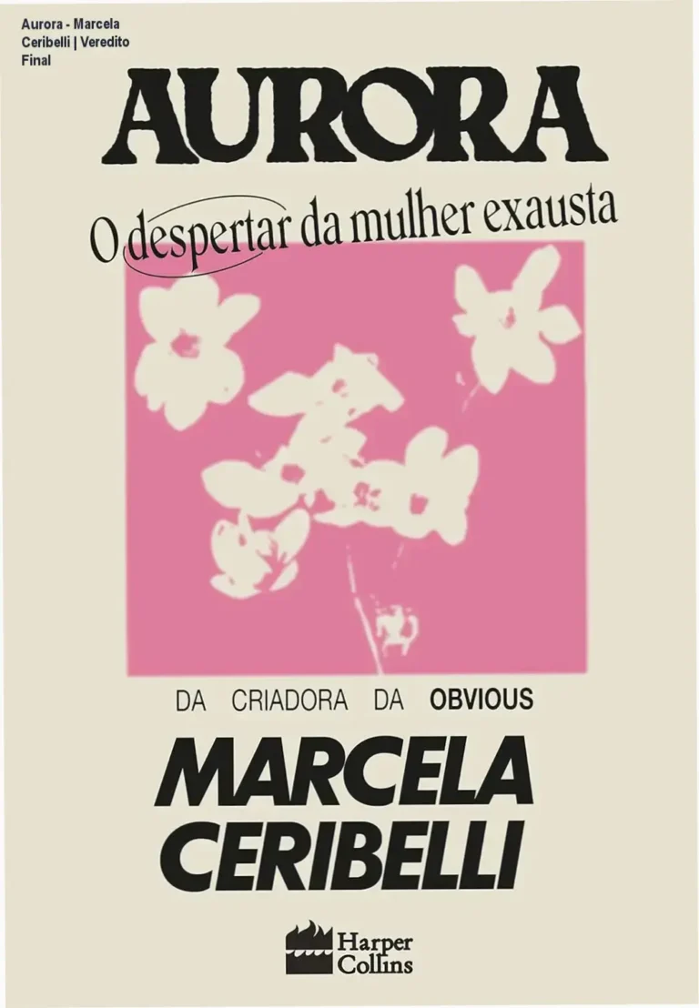 Capa do ebook Aurora de Marcela Ceribelli sobre despertar feminino e exaustão mental