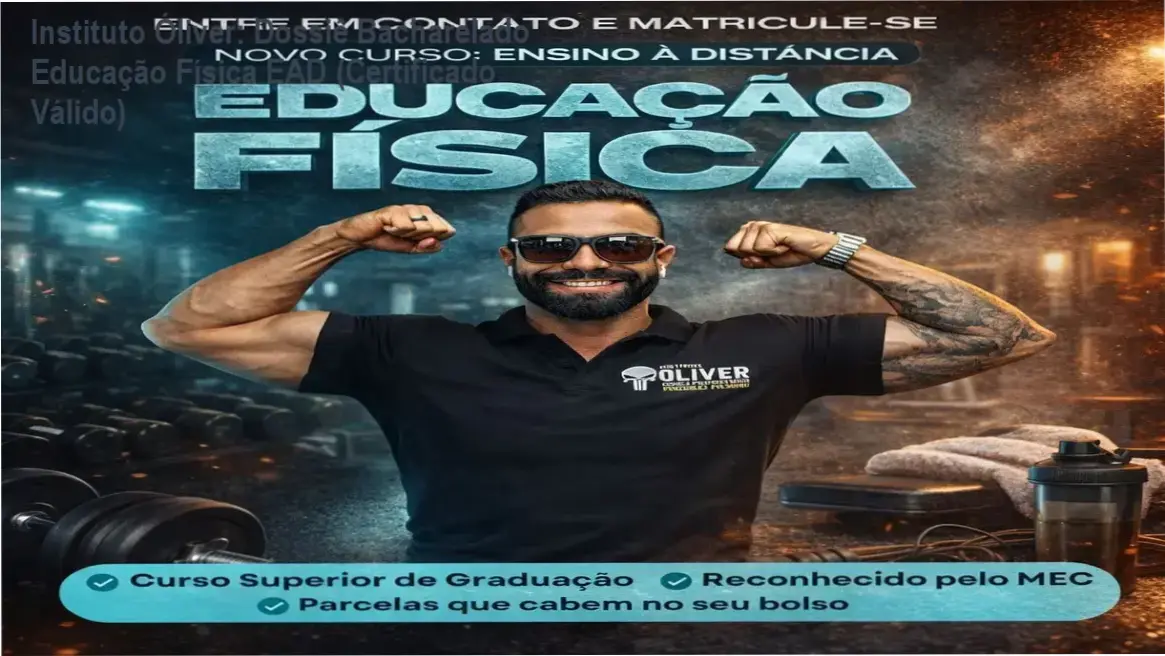 Página de vendas do curso Superior Bacharelado em Educação Física EAD do Instituto Óliver na Hotmart
