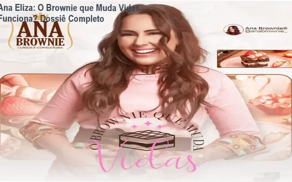 Bastidores e visão interna do curso Brownie que Muda Vidas de Ana Eliza mostrando estrutura de aulas