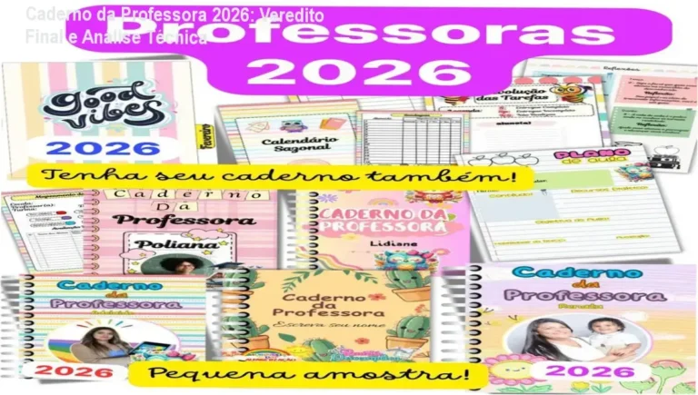 Caderno da Professora 2026 + Sondagem Diagnóstica: visão interna e funcionamento