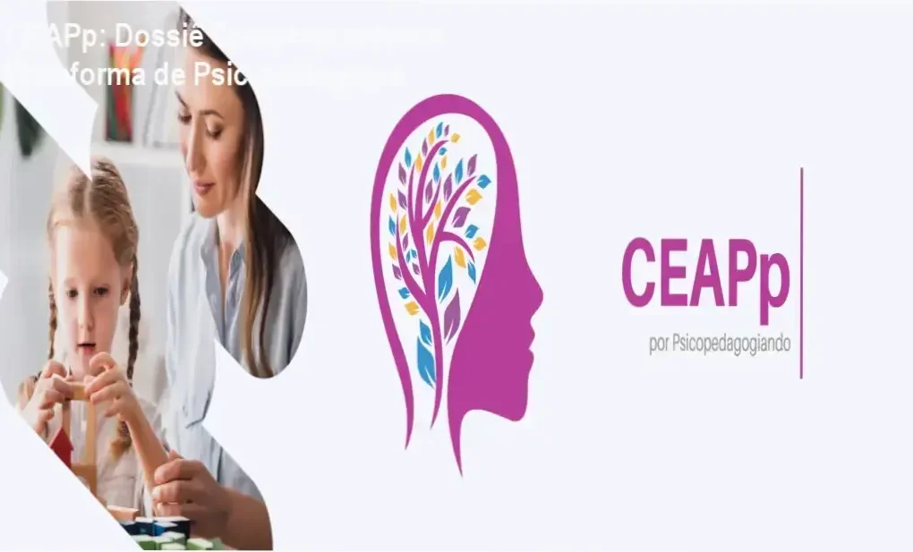 Visão interna da plataforma CEAPp apresentando a área de membros e materiais de psicopedagogia