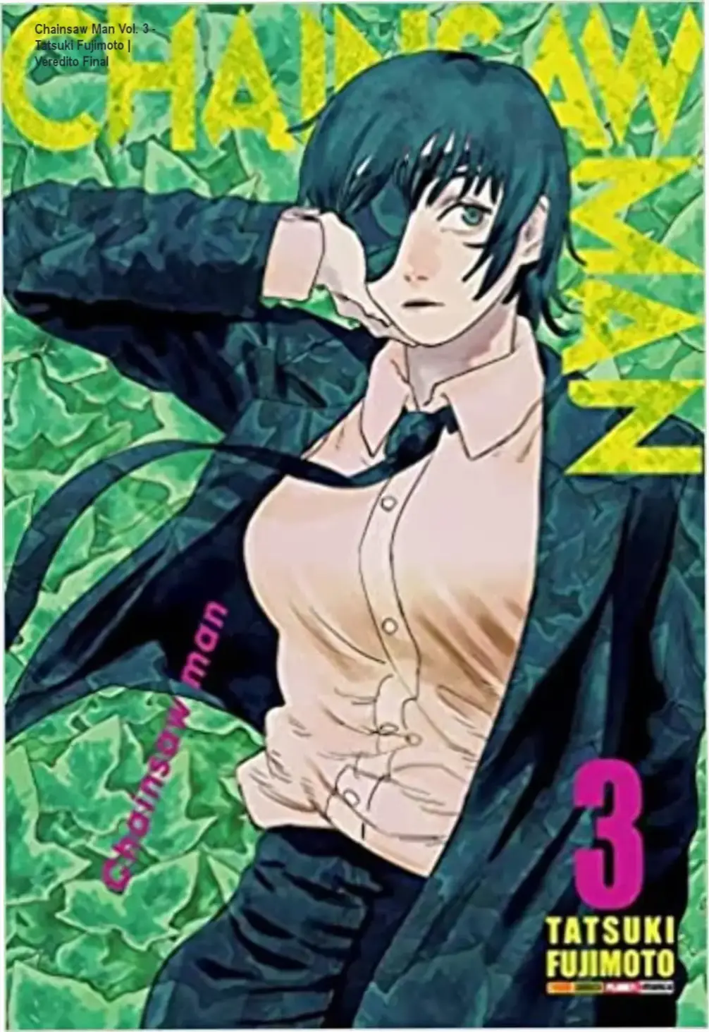 Capa do mangá Chainsaw Man Volume 3 edição em português de Tatsuki Fujimoto