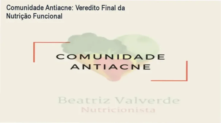 Abordagem de nutrição funcional da Comunidade Antiacne para controle da pele