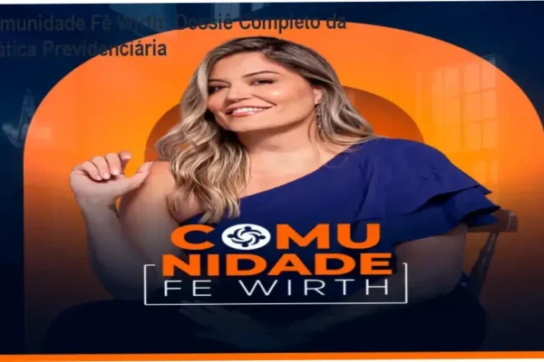 Interface da Comunidade Fê Wirth exibindo módulos de prática jurídica e aulas exclusivas