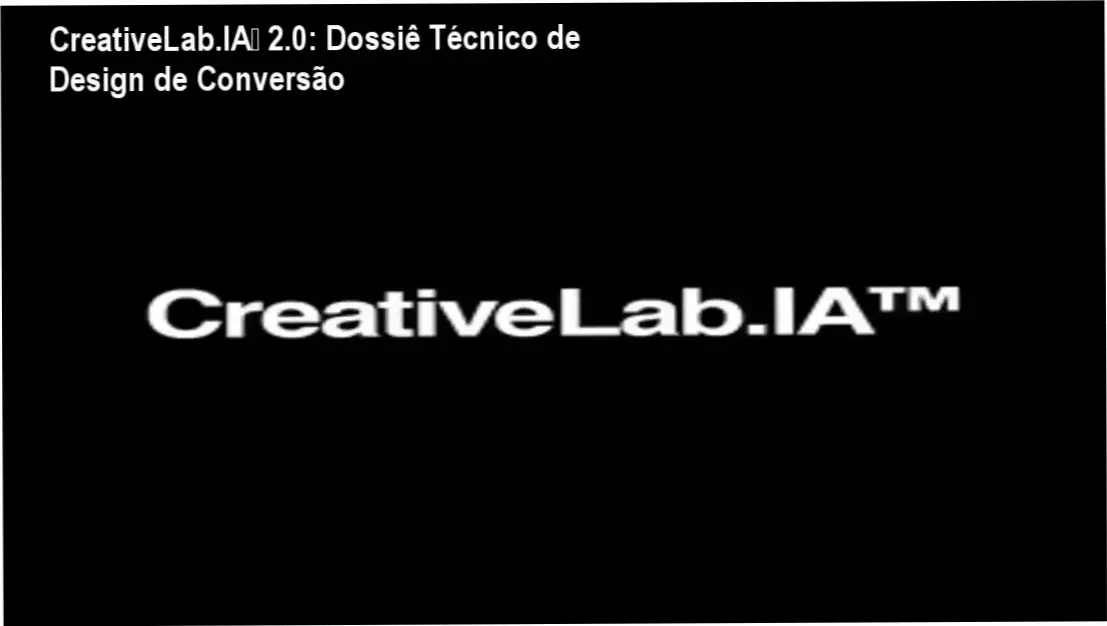 Interface do sistema CreativeLab.IA™ 2.0 gerando artes comerciais de alta conversão via prompts
