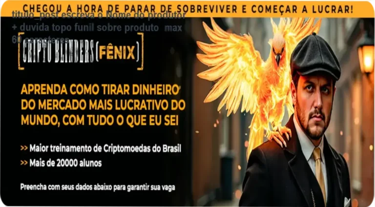 CRIPTOBLINDERS FÊNIX: Aulas ao vivo e metodologia de trading com Augusto Backes
