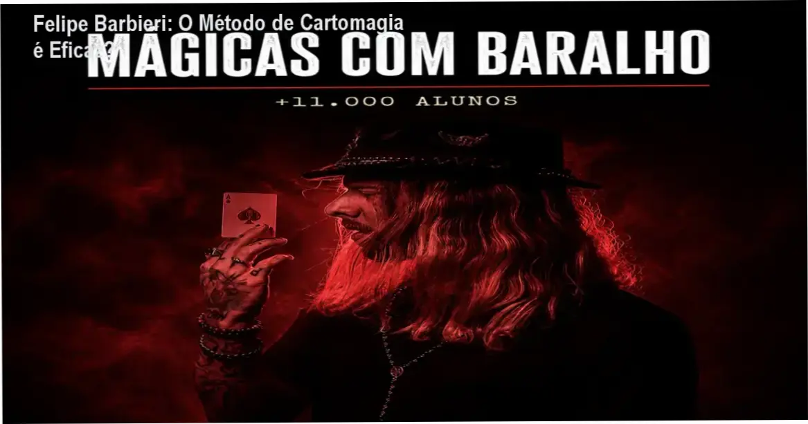 Mágica Profissional Com Baralho + Objetos por Felipe Barbieri apresentando técnicas de manipulação