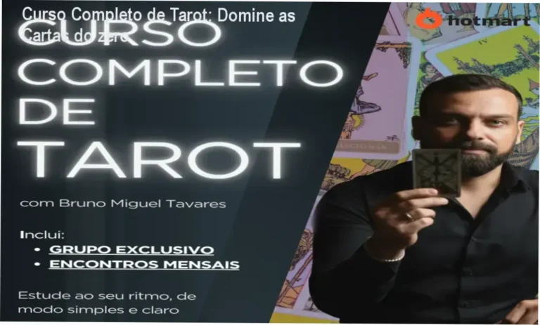 Avaliação Técnica do Curso Completo de Tarot de Bruno Miguel Tavares com bastidores do conteúdo