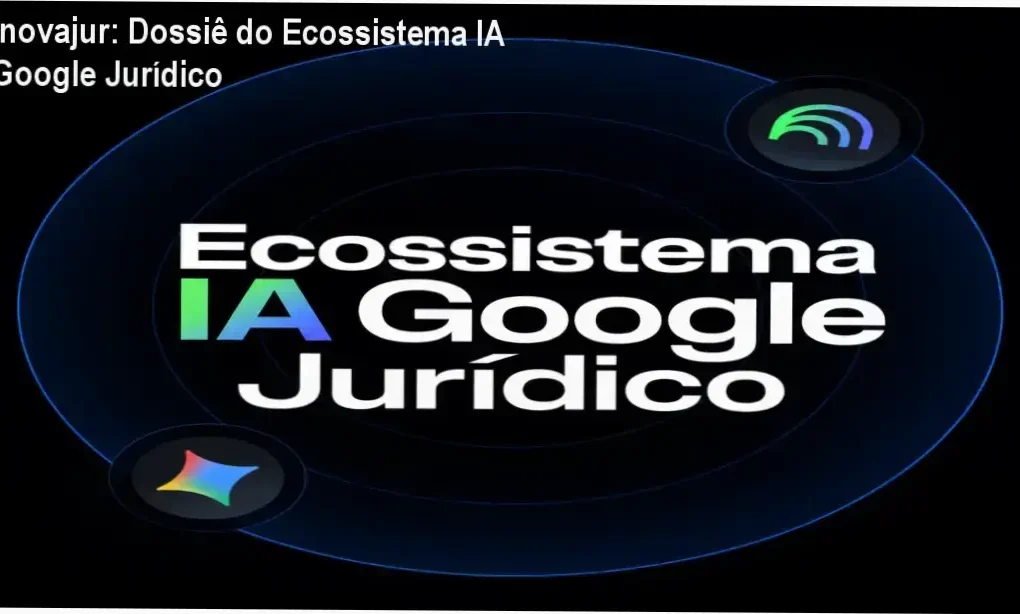 Interface de aprendizado do Curso Ecossistema IA Google Jurídico da Inovajur mostrando ferramentas Gemini e NotebookLM