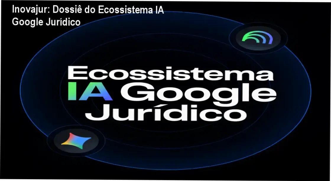 Interface de aprendizado do Curso Ecossistema IA Google Jurídico da Inovajur mostrando ferramentas Gemini e NotebookLM