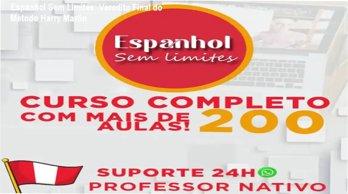 Professor Harry Martin Quispe Cahuana ensinando espanhol prático para brasileiros