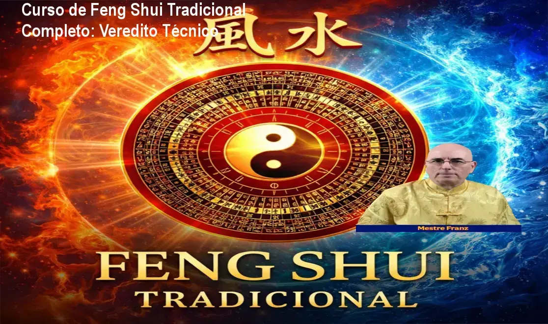 Infográfico técnico sobre a metodologia do Curso de Feng Shui Tradicional Completo de FranzFengShui